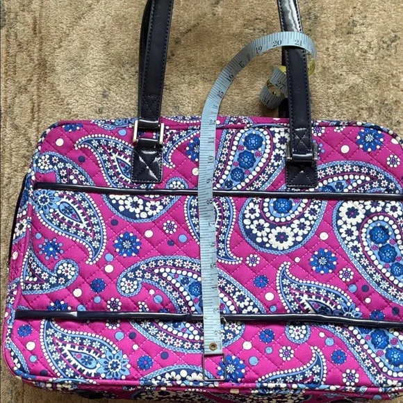 Vera Bradley Attaché Travel Companion Luggage Bag Boysenberry - Picture 10 of 12